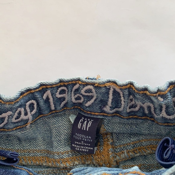 Gap Kids Embroidered Stars Rainbow Boho Flare Jeans Size 3 - Picture 6 of 9